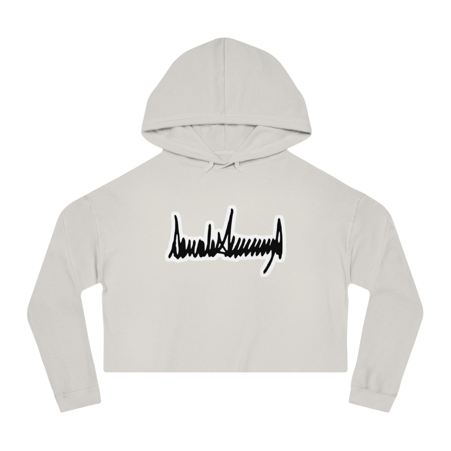 Trump Sig Women’s Cropped Hooded Sweatshirt