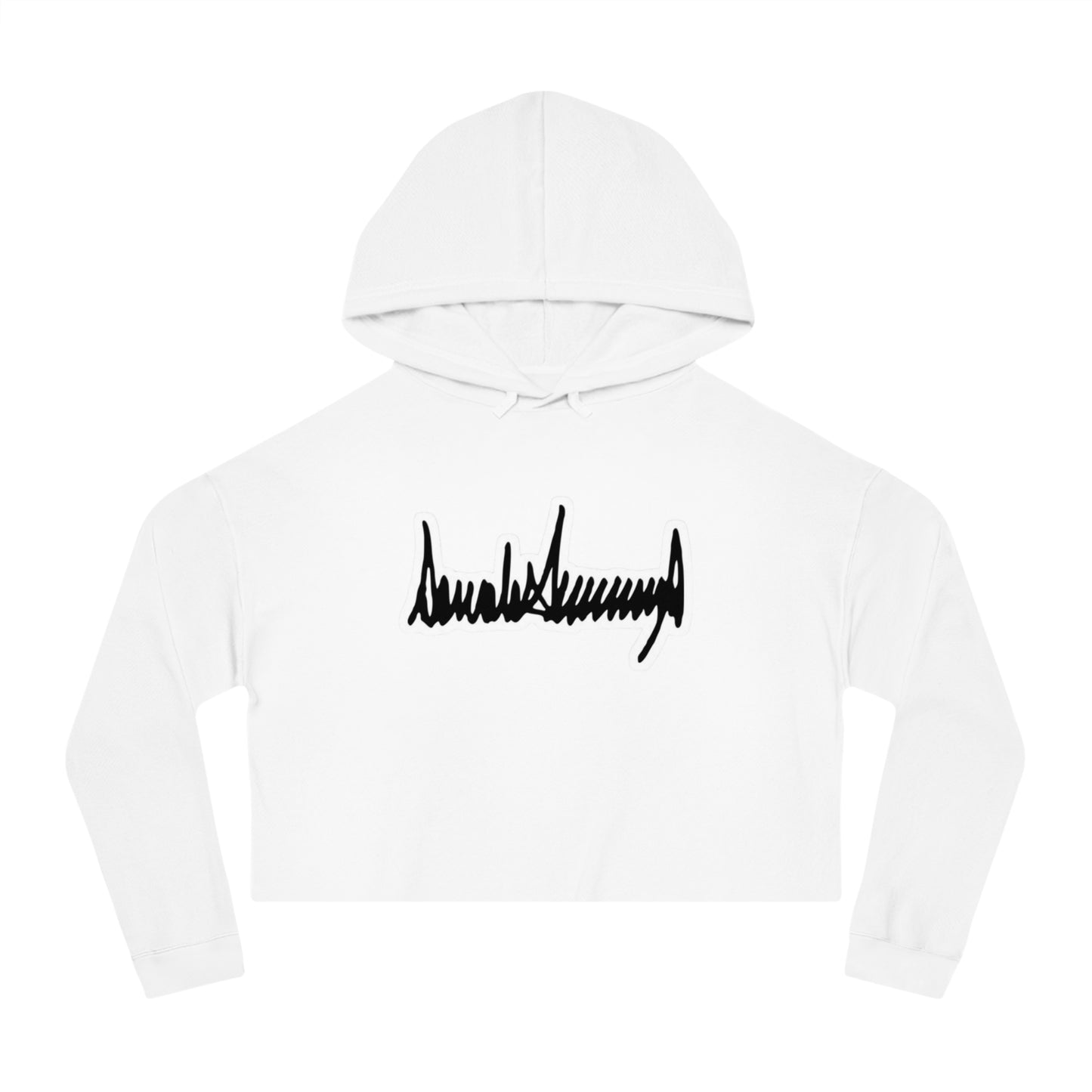 Trump Sig Women’s Cropped Hooded Sweatshirt